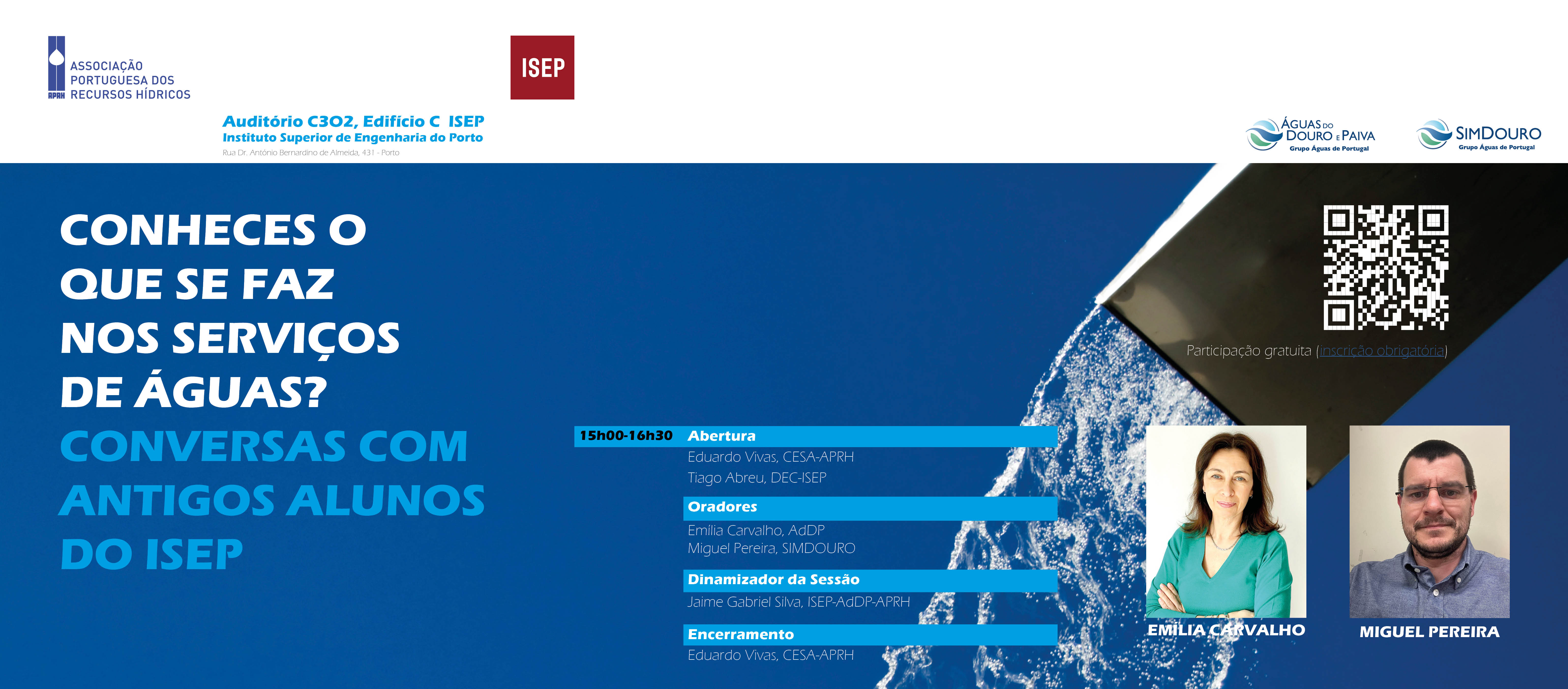 ISEP promove sessão com Associação Portuguesa dos Recursos Hídricos