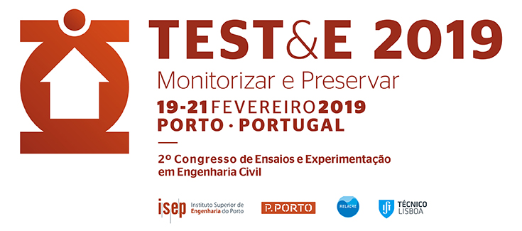 2.º Congresso de Ensaios e Experimentação em Engenharia Civil (TEST&E 2019)