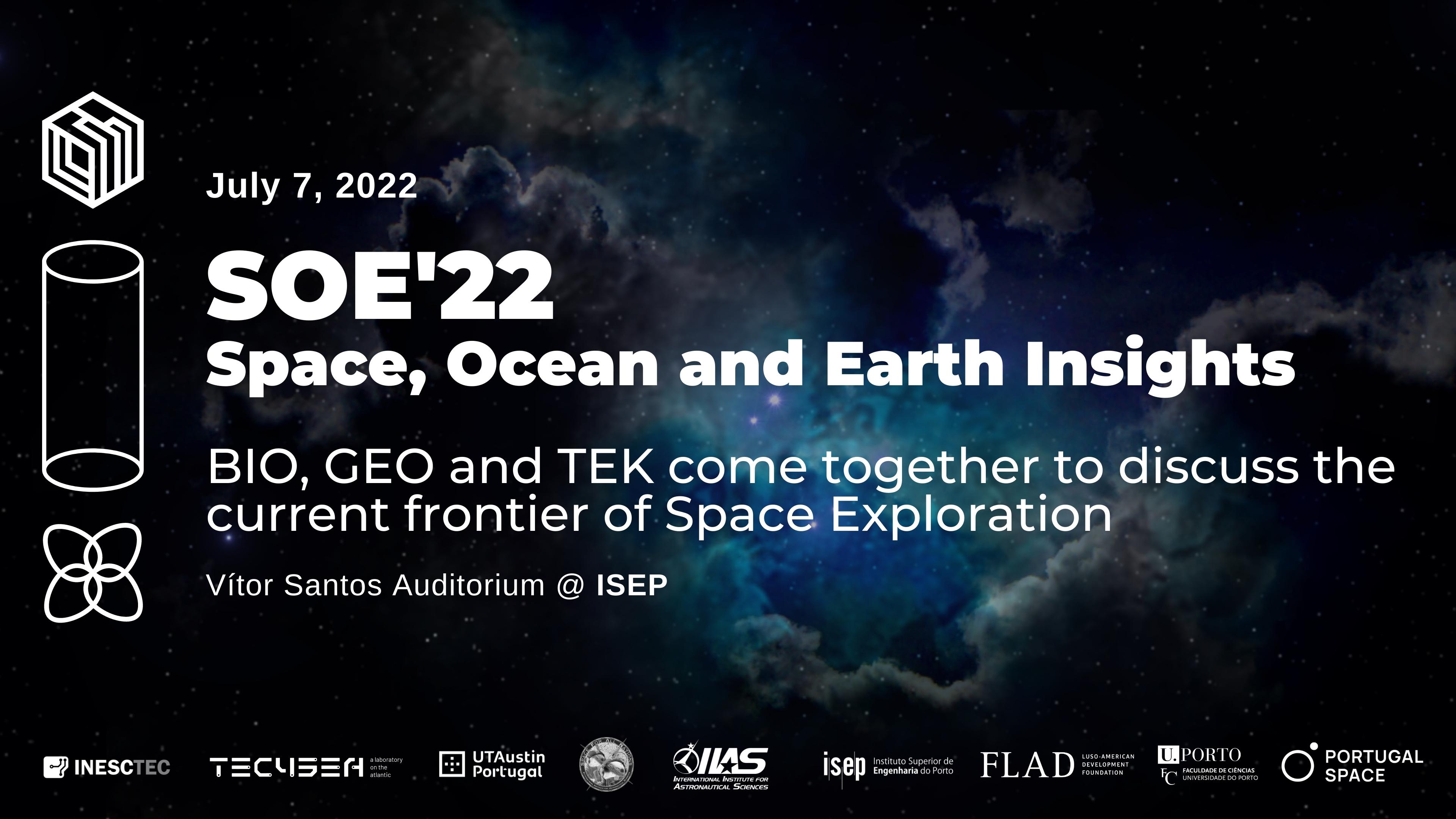 ISEP promove workshop SOE'22 - Space, Ocean and Earth Insights