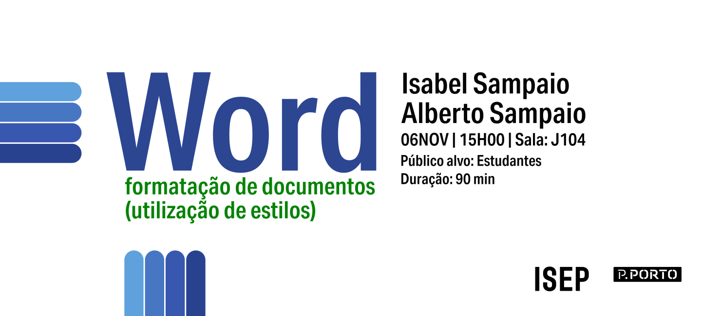 Workshop: Formatação de documentos em Word - Utilização de estilos