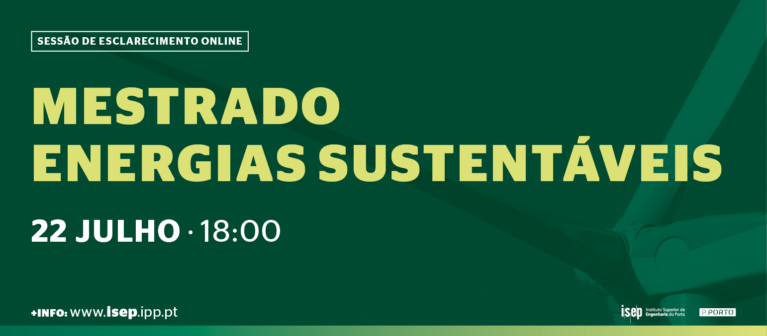 Sessão de apresentação do Mestrado em Energias Sustentáveis