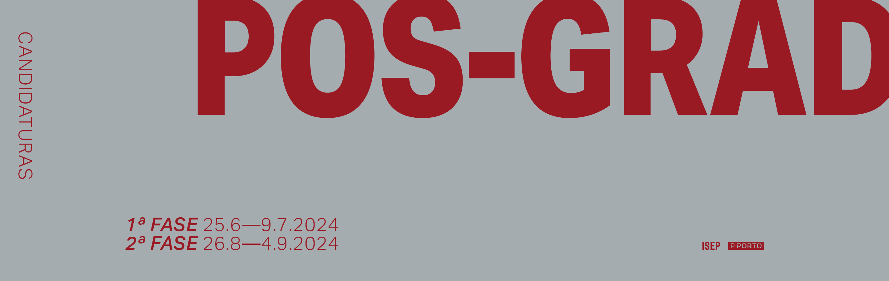 Candidaturas Cursos de Pós-Graduação ISEP