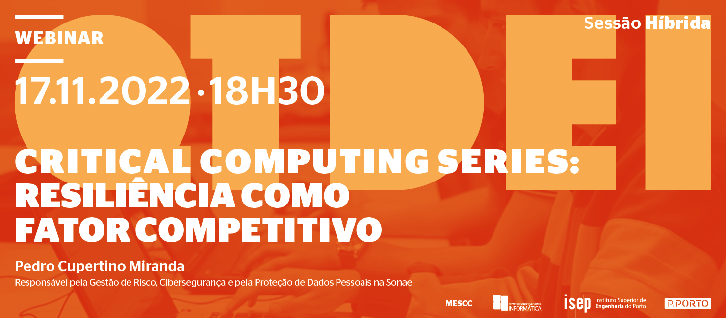 QTDEI: Critical Computing Series: resiliência como fator competitivo