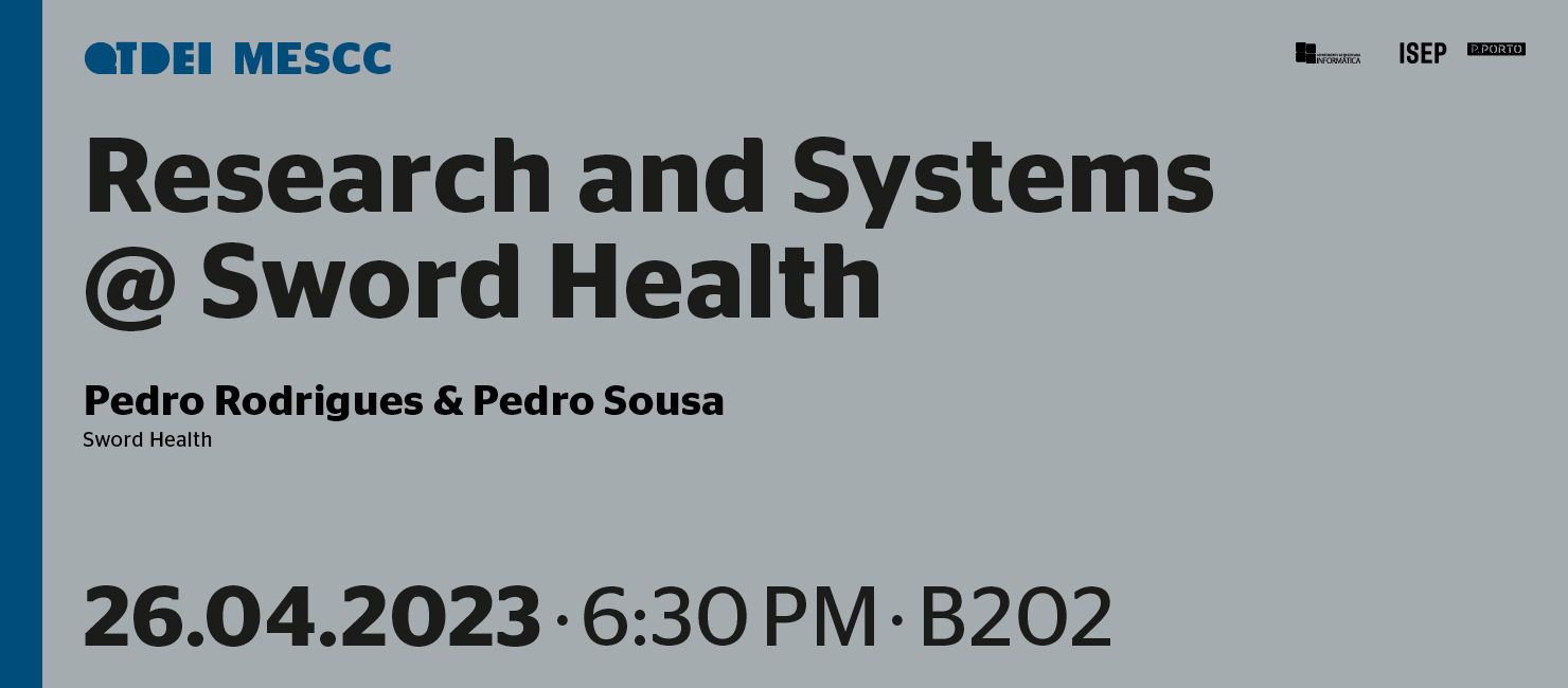 QTDEI: "Research and Systems @ Sword Health"